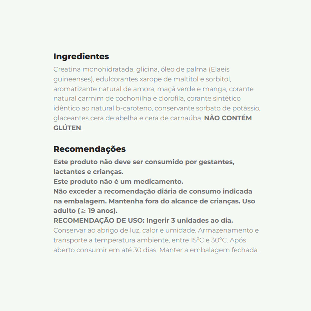 Creatina Pure - Creatina em goma