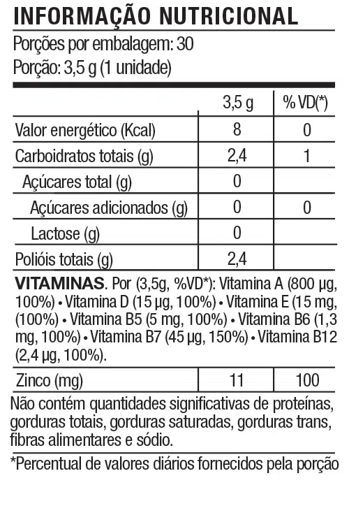 Tabela Nutricional Bio-Bloom Biogummy Tabela Nutricional Bio-Bloom Biogummy