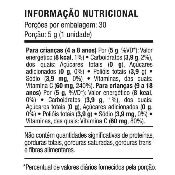 Vitamina C em Goma Vegana Info Vitamina C em Goma Vegana Info